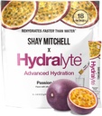 Idralita Shay Mitchell Electrolyte Powder Packets, Bassa Riidratazione rapida dello zucchero, Polvere di idratazione per il calore, il viaggio, l'esercizio e le feste di Bachelorette (frutta di passaggio)