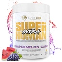 ALPHA LION Superhuman Intra polvere di allenamento per gli uomini e le donne, aminoacidi bere, supplemento di recupero del muscolo, polvere di BCAA, elettroliti e miscela di idratazione (42 porzioni, aroma di caramelle di uva di anguria)