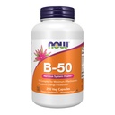 NOW Integratori, Vitamina B-50, Produzione Energetica*, Salute del Sistema Nervosa*, 250 capsule di Veg