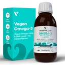 Vegan Omega 3 Liquido, da Microalgae, 800mg di EPA DHA, con vitamina D3, Supporta la salute del cuore, del cervello e dell'occhio, alternativa naturale dell'olio di pesce, UK Made, non infiammata
