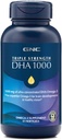 GNC Triple Strength DHA 1000 Omega 3 Supplement, 1000mg DHA, Supporta lo sviluppo del cervello e la visione sana, 45 Softgels