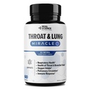 Real Science Throat & Lung Detox Capsule per Clear Mucus, Sore Throat & Support Breathing – Integratore di supporto polmonare con Vinitrox, GABA, Vitamina C & D per Cough & Respiratory Relief, 60 Caps