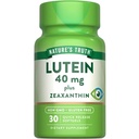 La verità della natura Lutein e Zeaxanthin Supplemento | 40mg | 30 Softgels | Non OGM & Gluten Free