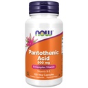 NOW integratori alimentari, acido pantotenico (Vitamina B-5) 500 mg, vitamina B-Complex, 100 capsule