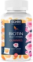 SOHM Biotin Gummies, Biotin Gummies per capelli sani, pelle e unghie -Multivitamina Gummies per adulti, forniture per uomini, donne