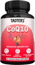 CoQ10 400MG Supplemento Per Serving| Capsule Coenzyme Q10 con Radice di Dandelion Organic 840MG, Calcio 64MG, Estratto di Pepe Nero 40MG| Supporto per la salute del cuore e la produzione di energia