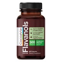 Integratore di cuore e cervello di cacao, 30 giorni, Estratto di Flavanolo di cacao, Booster di memoria e circolazione, Ossido nitrico, Ossigeno Boost & Energy, Basato su piante, Senza glutine, Vegan, 60 capsule