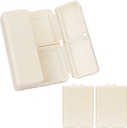 FYY Daily Pill Organizer, 2 Pcs 7 scomparti Portable Pill Case Travel Pill Pill Organizer,[Folding Design] Pill Box per Purse Pocket per tenere Vitamine,Cod Liver Oil,Supplements and Medicine-White