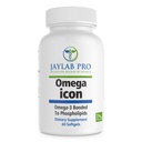 Omega Icone Superba Antartico Boost Krill olio Supplemento – Phospholipid Bound Omega-3 integratori, Astaxanthin, Supporta la salute del cuore, 1000mg-100% Traceable da mare a Shelf