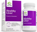 Terry Naturally Healthy Liver - Funzione del fegato & Health Support Supplement - Supporto per la salute cellulare con Andrographis EP80 & French Grape Seed Extract - Integratore alimentare senza glutine - 60 capsule