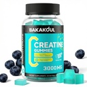 Gummie Monoidrate Creatina per Uomini e Donne - 120 Gummie Libere di Zucchero con Magnesio Glycinate, L-Threonate, L-Taurine + Vitamina B12 per il supporto muscolare, Energy Boost, 1 Pack