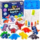 Kit per bambini, Kit per sapone fai da te con vassoi a forma di Dino, Base di sapone, Colori di inchiostro e profumi, Fun Educational Science Kit per ragazzi e ragazze, Giocattoli per bambini creativi