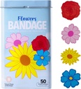 BioSwiss Kids Bandages, Fiori a forma di autoadesivo Bandage Set, Latex Free, Sterile Wound Care, 50 Count
