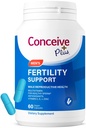 Supporto per fertilità PLUS CONCEIVE per gli uomini | Integratori di fertilità per gli uomini con zinco, vitamina C, E, Selenio | Attivatore di motilità Multivitamina per salute dello sperma & Concezione | 60 Caps per 30 giorni