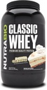 NutraBio Classic Whey Protein Powder- 25G Protein Per Scoop - Profilo Aminoacido a spettro completo - Nessun Filler, Colori artificiali, Preservativi - (Banana Cream Pie, 2 Pounds)