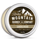 Beard Balm – Miscela di Sandalo - Rocky Mountain Barber – con Nutrient Rich Bees Wax, Jojoba, Burro di Karité, Olio di cocco – Contiene olio essenziale di Sandalo reale