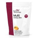 Bariatric Advantage Multi Chewy Bite - Soft Chew Multivitamin per i pazienti con chirurgia baratrica - Multivitamina masticabile con acido folico, vitamina D3 & More - Tropicale aroma arancione - 60 Conte