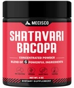 6in1 Shatavari Powder Organic - Blended with Shatavari Root, Bacopa Monnieri, Ashwagandha Root, Vitex Berry, Fenugreek & Black Pepper - Supporta il ringiovanimento, promuove energia e vitalità - 4 Oz