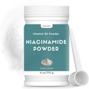 Polvere di Niacinamide 6 oz, polvere di niacina pura al 100%, aggiunta a scuote, succhi e smooti per la salute ottimale