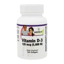 BariatricPal Vitamina D-3 125mcg (5000 IU) - Softgel vegetariani facili da ingoiare (bottiglia 100ct)