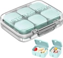Organizzatore di pillole SOFISO 4/6 Grid Assemblaggio gratuito Organizzatore di medicina di viaggio 10 giorni organizzatore di pillole portatile scatola di pillole impermeabile caso di medicina quotidiana caso di carico per vitamine, oli di pesce, integratori