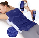 REVIX Large Ice Pack per la schiena, 13” x 21” Riutilizzabile Gel Cold Pack per la copertura completa della schiena, Cold Compress Wrap per la spalla, Hip, Leg Relief, Ideale per la fatica, il dolore muscolare e il recupero giornaliero, Navy