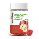 Aceto di sidro di mele chiave della natura Gummies 120 Conte ACV Gummy con vitamina Folic B6 B12 Beetroot & Pomegranate - Vegan, Non OGM & Gluten-Free
