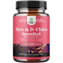 Myo-Inositol & D-Chiro Inositol Supplemento per le donne - Supplemento colina per Regolare Ciclo mestruale, Fertilità e equilibrio ormonale - Capsule di equilibrio dell'ormone delle donne con Myo & D-Chiro - 60 Caps