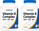 Nutricost ad alta potenza vitamina B Complesso 462mg, 240 capsule (2 bottiglie) - con vitamina C