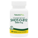 NaturesPlus Shot-O-B12 5000 mcg - 30 Compresse di rilascio prolungate, Confezione da 2 - Supporta la produzione di energia &amp; mood - Vegetariano, senza glutine - 60 Total Servings