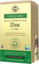 Solgar Earth Source Food Fermented Koji Zinc 25mg, 60 Capsule Vegetali - Alto assorbimento, Biodisponibile Zinco per Immune & Skin Health - Non-GMO, Vegan, Gluten No, Dairy No, Kosher - 60 Serve