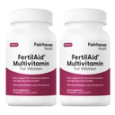 Fairhaven Health FertilAid per le donne | Integratori prenatali di fertilità della vitamina per le donne | Concezione per lei con Vitex e Folate | Regolarità del ciclo di sostegno e ovulazione* | 180 capsule