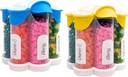 Extra Large Pill Organizer Daily, Weekly, Mensile Supplemento Bottiglia, Grazioso Blossom Pill Dispenser con 7 XL Confronti (2 Pack Combo) (Luce Blu e Giallo)