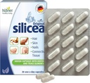 Hübner Original Silicea Gel Un giorno Capsule per Capelli, Pelle, Unghie e Tessuto Connettivo, Pure Colloidal Silica Gel Formula, No Additivi o Preservativi, 30 Serve
