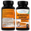 Supplemento di supporto per la neuropatia di SugarMD – capsule di supplemento di 60 Nerve con acido lipoico alfa, Benfotiamine & vitamina D3 B6 B12 - Supplemento di supporto per i piedi, mani, Fingers & Legs - Alimentazione di 30 giorni