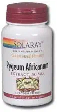 Solaray - Pygeum Africanum (Extract), 50 mg, 60 capsule