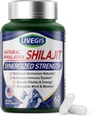 Himalayan Shilajit Capsule Ormoni di equilibrio, Aumentare l'immunità, Aumentare la vitalità e la memoria, Supplemento ad alta potenza con vari ingredienti, Non-OGM Natural & Organic - 60 conti