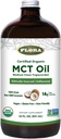 Flora - Olio MCT Certificato Organico - Supporta l'energia muscolare e la salute del cervello - Contiene acido C8 Caprylic & C10 acido Caprico - Non OGM, senza glutine, Vegan & Keto-Friendly - 32 fl. oz. Bottiglia di vetro