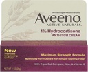Aveeno 1% Idrocortisone Crema Anti-Itch, 1 Oz (Pack of 3)
