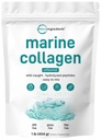 Micro Ingredienti Marine Collagen Peptides Polvere, 1 lb | Tipo I Marine Collagen + Proteine Natural | Pesce selvatico Fonte | Sostiene Capelli, Pelle & Joint Health | Pescatarian, Non OGM