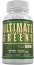 Salute quotidiana, Verde finale con MSM 1925mg Vegan Amichevoli ingredienti naturali Superfood verdure nutrizionali Alkalizing Immune Energy Support Supplemento 180 capsule (1 Mese di alimentazione)