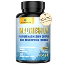 5-in-1 Magnesio Complesso | 320mg di Magnesio Glycinate, Malate, Citrate... | Supporto per il sonno, il rilassamento muscolare e il metabolismo energetico | Alto assorbimento | Vegan, Non OGM | 120 capsule