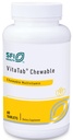Klaire Labs SFI Health VitaTab Chewable - Multivitamin con 24 Nutrienti Vitali per Bambini & Adulti, Natural Cherry-Orange Flavor, No Artificial Colors, Flavors, or Preservatives (60 compresse)