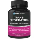 Integratore Resveratrolo - Potente formula 1400mg con Trans Resveratrolo, Quercetina, Seme di Uva, Tè Verde, Acai e Estratto di Vino Rosso - 60 capsule di verdure