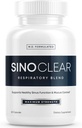 SinoClear Lung Detox & Sinus Pressure Relief Supplement (60 Caps): Decongestant nasale pulito e naturale, Sinus Relief, & Lung Cleanse Blend - NAC, Andrographis, & Thyme Leaf - GMO-Free & Made in USA