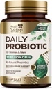 Probiotici 60 miliardi di CFU + 10 Strains - Daily Probiotic Lactobacillus Blend per Immune, Digestivo & Gut Health Support, Prebiotici e Probiotici, Gas & Bloating per Donne & Uomini - 120 capsule