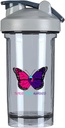 Thyroid Cancer Awareness 18 Ounce Shaker Bottiglia Bere Mixer Leak-proof Pre Workout Protein Shakes Meal Sostituzione Shakes Bottiglie 500ML/18 Oz Gray&-1&-1-1