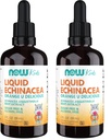 NOW Integratori, Bambini Echinacea liquida con Dropper, Supporto di sistema immunitario, formulato per i bambini, 2 once Fl, Imballaggio Vary May (Pack of 2)