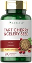 Carlyle Tart Cherry e Celery Seed Supplemento | 200 capsule | Vegetariano, Non OGM e Gluten Free