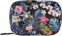 Naanle Pill Organizer Hawaii Palm lascia fiori Pill Box 7 giorni Pill Case Bag Organizzatore di viaggio Pill Bag con Zipper Portable Weekly Case Dimensioni compatte per il supporto supplemento di vitamina